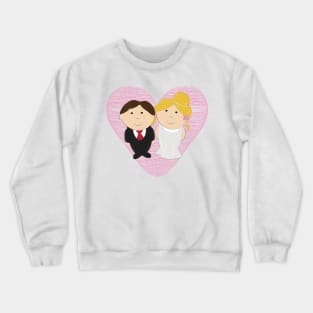 Cute Wedding Couple Crewneck Sweatshirt